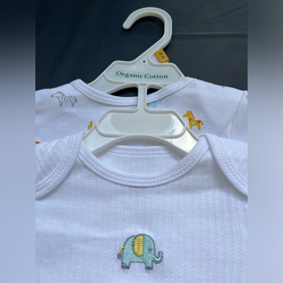 Little Me 0-3 Mons 2 Piece Safari Baby Sleep Gown Set | New w/ Tags | GOTS Cert. - Picture 5 of 7